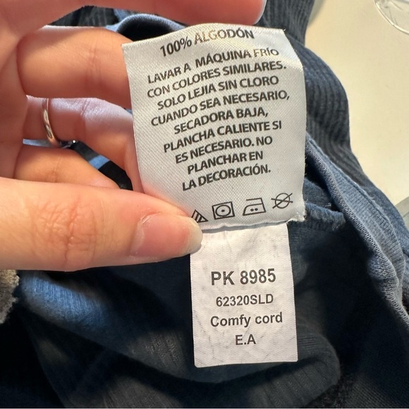 Pressbox Clemson Tigers nave blue corded crew neck sweatshirt - Picture 3 of 8